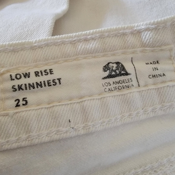 Bullhead | Denim White Low Rise Skinny Jeans White Size 5 - Picture 8 of 10